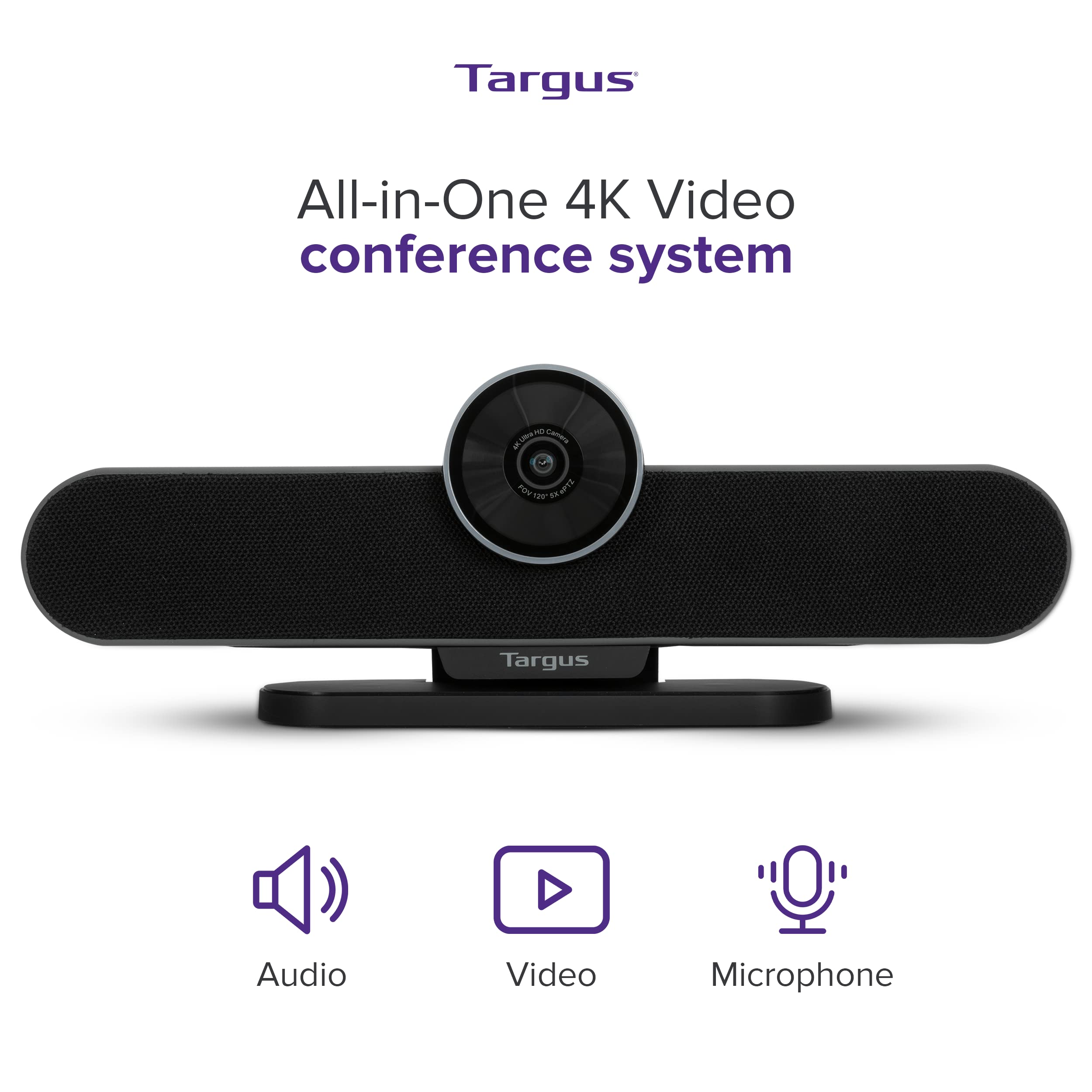 Targus オールインワン 4K ビデオ会議システム AEM350USZ-50 Amazon.co.jp: Targus オールインワン 4K ビデオ会議システム